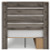 Ashley Urbanoore Brown Gray Full Panel Bed with Storage with Mirrored Dresser