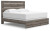 Ashley Urbanoore Brown Gray King Panel Bed with Dresser and Nightstand