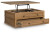 Ashley Sharlance Light Brown Coffee Table with 2 End Tables