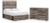 Ashley Urbanoore Brown Gray Full Panel Bed with Storage with Dresser Ashley Urbanoore Brown Gray Full Panel Bed with Storage with Dresser