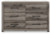 Ashley Urbanoore Brown Gray Full Panel Bed with Storage with Dresser B100/12/B2405/50(2)/55/31
