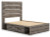 Ashley Urbanoore Brown Gray Full Panel Bed with Storage with Dresser B100/12/B2405/50(2)/55/31