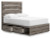 Ashley Urbanoore Brown Gray Full Panel Bed with Storage with Dresser B100/12/B2405/50(2)/55/31