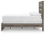 Ashley Urbanoore Brown Gray Full Panel Bed with Mirrored Dresser and Nightstand