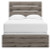Ashley Urbanoore Brown Gray Full Panel Bed with Mirrored Dresser and Chest