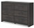 Ashley Delmorta Dark Gray Twin Panel Bed with Storage with Dresser