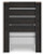 Ashley Delmorta Dark Gray Twin Panel Bed with Mirrored Dresser and Chest