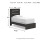 Ashley Delmorta Dark Gray Twin Panel Bed with Mirrored Dresser and Chest