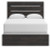Ashley Delmorta Dark Gray Queen Panel Bed with Dresser