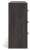 Ashley Delmorta Dark Gray Full Panel Bed with Storage with Dresser