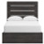 Ashley Delmorta Dark Gray Full Panel Bed with Storage with Mirrored Dresser, Chest and 2 Nightstands