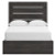 Ashley Delmorta Dark Gray Full Panel Bed with Storage with Mirrored Dresser, Chest and 2 Nightstands