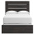 Ashley Delmorta Dark Gray Full Panel Bed with Mirrored Dresser and Nightstand