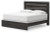 Ashley Delmorta Dark Gray King Panel Bed with Mirrored Dresser and Chest Ashley Delmorta Dark Gray King Panel Bed with Mirrored Dresser and Chest