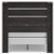 Ashley Delmorta Dark Gray Full Panel Bed with Mirrored Dresser and 2 Nightstands