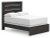 Ashley Delmorta Dark Gray Full Panel Bed with Dresser