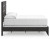 Ashley Delmorta Dark Gray Full Panel Bed with Dresser