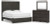 Ashley Parlayon Charcoal King Panel Storage Bed with Mirrored Dresser