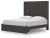 Ashley Parlayon Charcoal King Panel Storage Bed with Mirrored Dresser