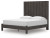 Ashley Parlayon Charcoal King Panel Bed with Mirrored Dresser, Chest and Nightstand