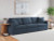Ashley Modmax Ink 3-Piece Sectional with Ottoman