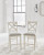 Ashley Robbinsdale Antique White Counter Height Barstool (Set of 2) D642-224