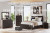 Ashley Prendonea Charcoal Full Panel Bed with Mirrored Dresser and Nightstand
