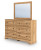 Ashley Galletyn Warm Brown Twin Panel Bed with Mirrored Dresser