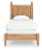Ashley Galletyn Warm Brown Twin Panel Bed with Mirrored Dresser