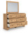 Ashley Galletyn Warm Brown Queen Panel Bed with Mirrored Dresser and Nightstand