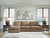 Benchcraft Veronella Sahara 3-Piece Sectional with Chaise 76106/17/46/64