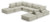 Ashley Bales Navy 8-Piece Modular Seating