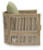 Ashley Vision Lane Beige Green Outdoor Lounge Chair (Set of 2)