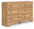 Ashley Galletyn Warm Brown Queen Panel Bed with Dresser and Chest