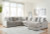 Benchcraft Aslan Court Flax 6-Piece Sectional with Chaise