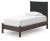 Ashley Cadmori Brown Twin Upholstered Panel Platform Bed