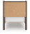 Ashley Cadmori Brown Twin Upholstered Panel Platform Bed