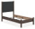 Ashley Cadmori Brown Twin Upholstered Panel Bed