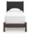 Ashley Cadmori Brown Twin Upholstered Panel Bed