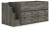 Ashley Frandern Warm Gray Twin Loft Bed with Drawer Storage