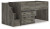 Ashley Frandern Warm Gray Twin Loft Bed with Drawer Storage