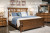 Ashley Chadworth Brown California King Poster Bed with Dresser B824/56/58/94/31
