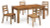 Ashley Dressonni Brown Dining Table and 4 Chairs D790/50/02A(4)