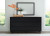 Ashley Danziar Black Queen Panel Headboard with Mirrored Dresser, Chest and 2 Nightstands B1013/57/231/36/345/92(2)