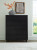 Ashley Danziar Black Queen Panel Headboard with Mirrored Dresser, Chest and 2 Nightstands