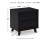 Ashley Danziar Black Queen Panel Headboard with Mirrored Dresser and 2 Nightstands