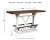 Ashley Valebeck Black Brown Counter Height Dining Table and 4 Barstools D546/33/324(2)/824(2)