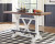 Ashley Valebeck Black Brown Counter Height Dining Table and 4 Barstools D546/33/324(2)/824(2)