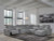 Ashley ModMax II Salt and Pepper 7-Piece Power Reclining Sectional with Chaise 65906/31/46/57/58/60/77/97