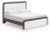 Ashley Mazilar White Brown King Upholstered Bed